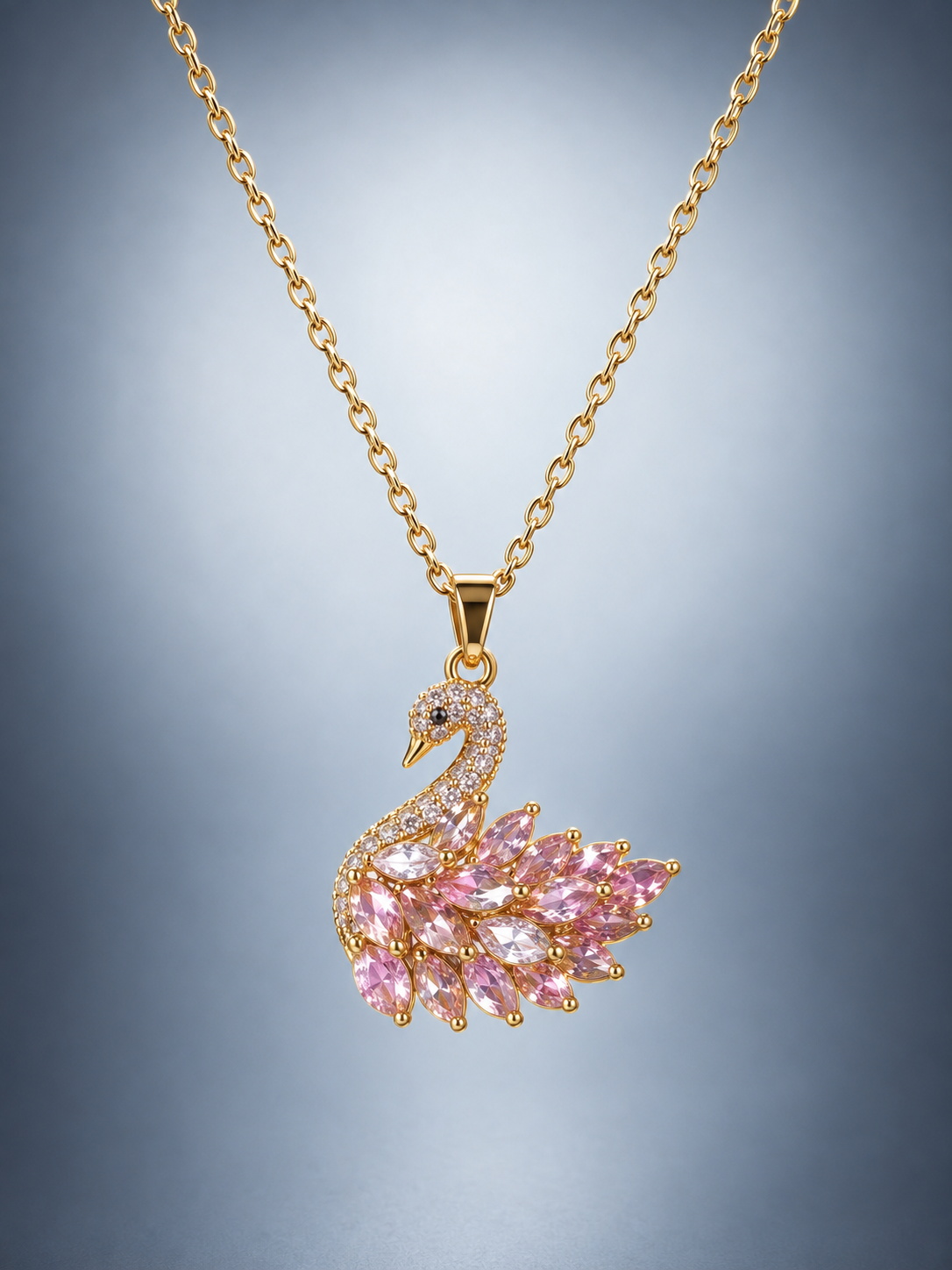 BYLAYEN CRYSTAL KUĞU KOLYE