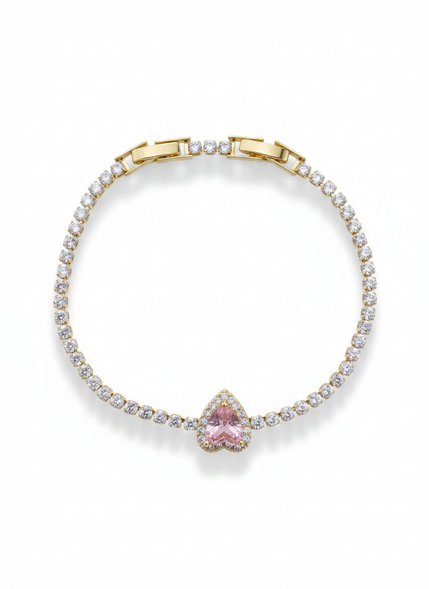 Bella Rose Heart Bileklik