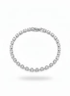 Square Cut Taş Detaylı Çelik Kolye