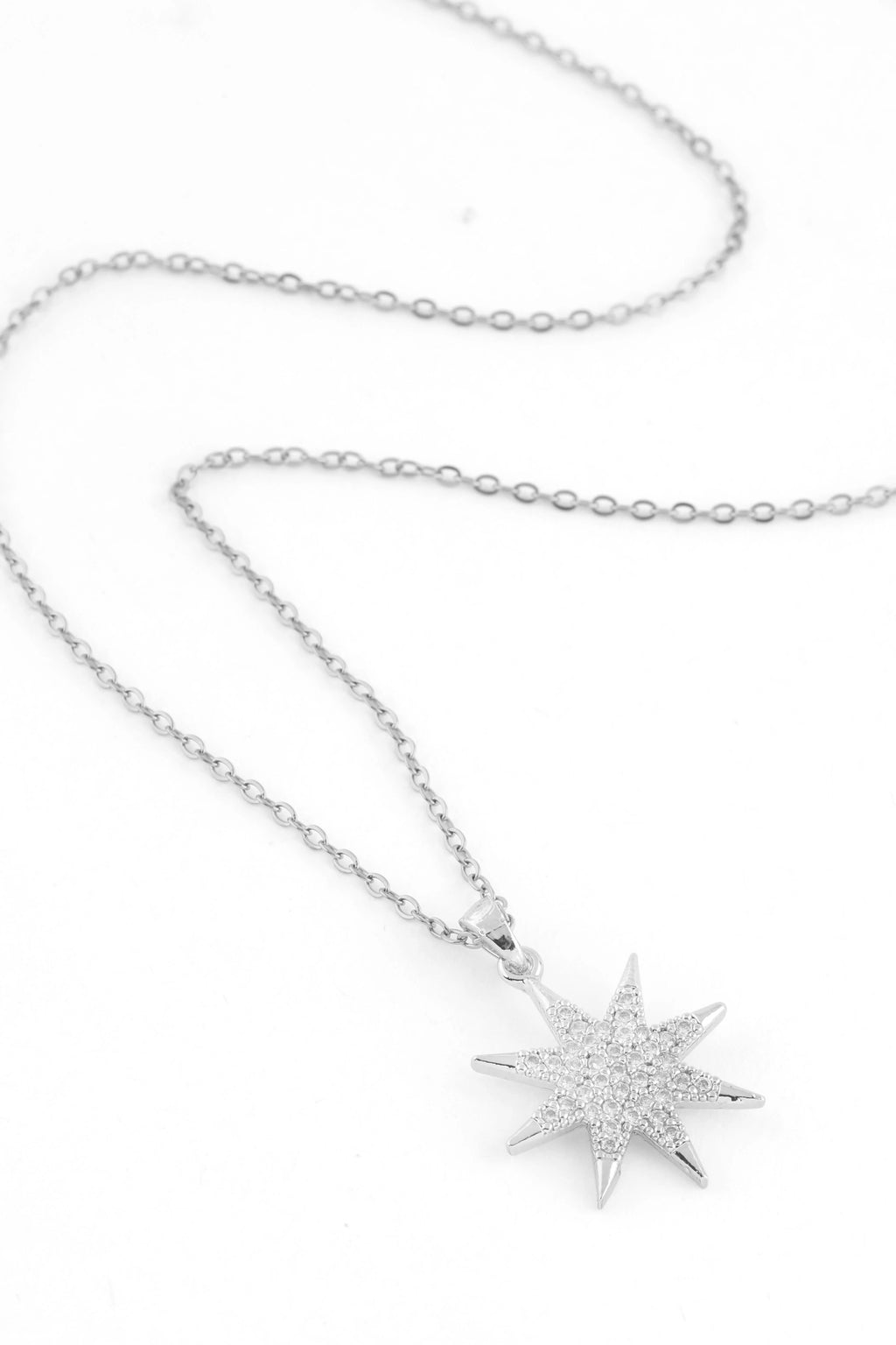 Yıldız Detaylı Çelik Kolye
