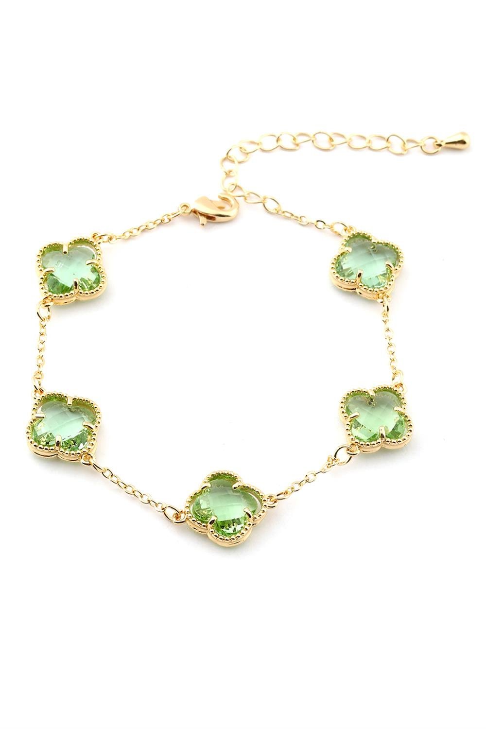 Yonca Detaylı Çelik Bileklik