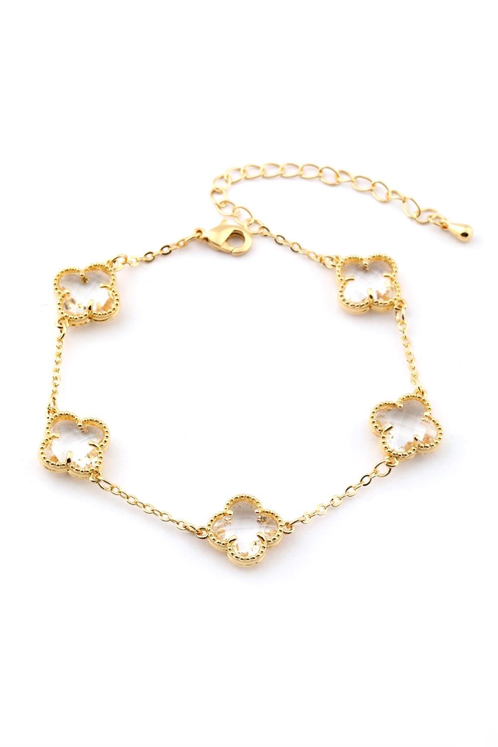 Yonca Detaylı Çelik Bileklik