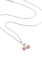 Cherry Detaylı Çelik Kolye