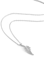 Yaprak Detaylı Çelik Kolye