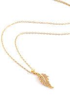 Yaprak Detaylı Çelik Kolye